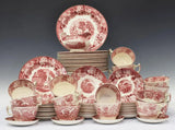 China Set, Dishes, Wood & Sons, English Scenery, 71 Pieces, Vintage / Antique! - Old Europe Antique Home Furnishings