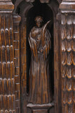 Cupboard / Cabinet, Credence, French, Gothic Revival, Highly Carved, Oak, 1800's - Old Europe Antique Home Furnishings