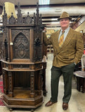 Cupboard / Cabinet, Credence, French, Gothic Revival, Highly Carved, Oak, 1800's - Old Europe Antique Home Furnishings
