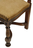 Dining Chairs, Set of 6, Spanish Revival, Carved, Polychrome, Cornucopia 54.5”! - Old Europe Antique Home Furnishings