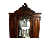 Display Cabinet, Armoire, Carved Wood, Mirror, Victorian / Antique, Early 1900s! - Old Europe Antique Home Furnishings