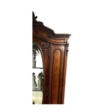 Display Cabinet, Armoire, Carved Wood, Mirror, Victorian / Antique, Early 1900s! - Old Europe Antique Home Furnishings