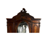 Display Cabinet, Armoire, Carved Wood, Mirror, Victorian / Antique, Early 1900s! - Old Europe Antique Home Furnishings