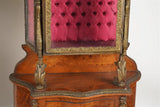 Vitrine Cabinets, Collection of Larry Flynt, Pair, Pink Background, Vintage! - Old Europe Antique Home Furnishings
