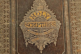 Family Bible, Vic. Leather, Rev. John Brown, Brass Clasp, Gilt Tooled, 19th C!