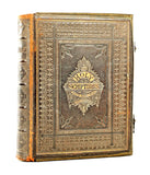 Family Bible, Vic. Leather, Rev. John Brown, Brass Clasp, Gilt Tooled, 19th C!