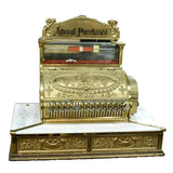 Antique National Cash Register Co, Brass and Marble Surface, Model 463407!! - Old Europe Antique Home Furnishings