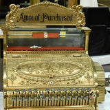 Antique National Cash Register Co, Brass and Marble Surface, Model 463407!! - Old Europe Antique Home Furnishings