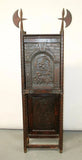 Antique Cabinet, Reliquary, French, Embossed Leather, Studded, 19th C, 1800s - Old Europe Antique Home Furnishings