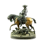 Antique Sculpture, Bronze, Pierre-Jules Mene 'The Huntsman', Statue, 1800s!! - Old Europe Antique Home Furnishings