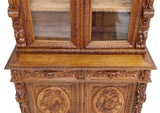 Hunt Buffet, French Renaissance Revival, Carved, Foliage, Figural, 19th C, 1800s - Old Europe Antique Home Furnishings