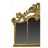 Antique Mirror, Ornate, Gold, Gilt, Venetian, Overmantle, App 50.5", Early 1900s - Old Europe Antique Home Furnishings