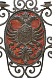 Lamp, Monumental, Spanish Wrought Iron, 7-Lt. Floor Candelbraum, 77H, E. 1900s!