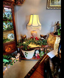 Lamp, Table,  Italian Pink Marble & Gilt, Brass, Brevettato, Urn Form, 20th C.!