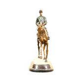 Sculpture, Bronze, Large, Equestrian, After P. J. Mene, "After the Race"! - Old Europe Antique Home Furnishings