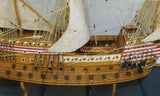 Model Ship, Spanish Galleon, Large Glass Case Model, Great Man Cave Piece! - Old Europe Antique Home Furnishings