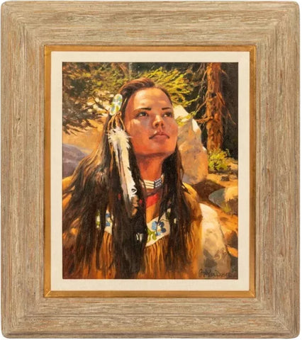 Oil Painting on Canvas, Peter Van Dusen, Amer. bd. 1929., "Dreams - Jodie Potts" - Old Europe Antique Home Furnishings