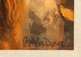 Oil Painting on Canvas, Peter Van Dusen, Amer. bd. 1929., "Dreams - Jodie Potts" - Old Europe Antique Home Furnishings