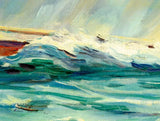 Oil Painting, A Perriello, Ship Theme, US, 20C C."Defense Rests", 1971, Vintage! - Old Europe Antique Home Furnishings