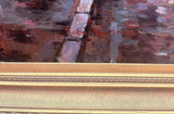 Oil Painting, "Paris Street Scene", Signed, John H., Gold Framed!!