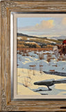 Painting, Oil on Canvas, Signed, Ron Stewart (1941- ), "Easy Times", Wall Decor - Old Europe Antique Home Furnishings