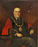 Paintings, Portraits, J. E. Brooke, Pair, British Mayors, Vintage / Antique!! - Old Europe Antique Home Furnishings