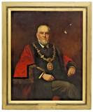 Paintings, Portraits, J. E. Brooke, Pair, British Mayors, Vintage / Antique!! - Old Europe Antique Home Furnishings