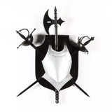 Plaque, Decorative Armorial, Wood and Painted Metal, Home Decor for Man Cave!!