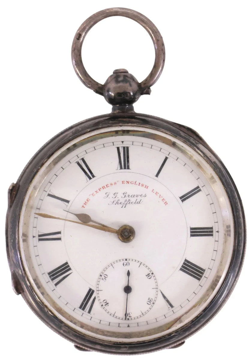 Pocket Watch, Sterling, ENG. J.G. Graves, In Georgian Miniature Clo ...