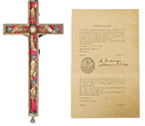 Reliquary Cross, Crucifix, Germa Pectoral W/ 5 Saints & Agnus Dei, W/ Co of COA!