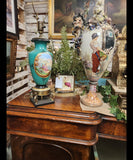 Antique Ewer, Large Italian Porcelain, Late 19th Century, 1800s, Gorgeous! - Old Europe Antique Home Furnishings