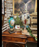 Antique Ewer, Large Italian Porcelain, Late 19th Century, 1800s, Gorgeous! - Old Europe Antique Home Furnishings