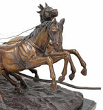 Sculpture, Bronze, After C.M. Russell, Large Western Stagecoach, Patinated, 57"L