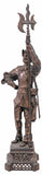 Sculpture, Figural, Continental, Patinated, Metal, Of a Warrior, 44.5"H!! - Old Europe Antique Home Furnishings