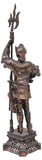 Sculpture, Figural, Continental, Patinated, Metal, Of a Warrior, 44.5"H!! - Old Europe Antique Home Furnishings