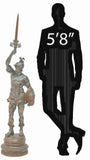 Sculpture, Large, Patinated, Metal, Spanish Conquistador, Statue, 64" H!! - Old Europe Antique Home Furnishings