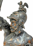 Sculpture, Large, Patinated, Metal, Spanish Conquistador, Statue, 64" H!! - Old Europe Antique Home Furnishings