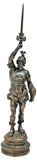 Sculpture, Large, Patinated, Metal, Spanish Conquistador, Statue, 64" H!! - Old Europe Antique Home Furnishings