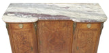 Server / Sideboard, French Marble-Top, Burlwood, Vintage / Antique, Early 1900s! - Old Europe Antique Home Furnishings