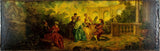 Antique OIl Painting, Eur. Rococo, Garden Scene, 64” Figural Landscape, 1800s!