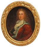 Antique Oil Portrait, Gentleman, French School, Oval, Gilt Frame, 1700's, 18th Century!!