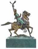 Bronze Sculpture, After Pierre Jules Mene, "Arab Falconer On Horseback'" 61.75"H!! - Old Europe Antique Home Furnishings