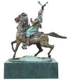 Bronze Sculpture, After Pierre Jules Mene, "Arab Falconer On Horseback'" 61.75"H!! - Old Europe Antique Home Furnishings