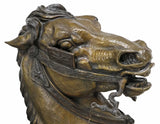 Bronze Sculpture, After Pierre Jules Mene, "Arab Falconer On Horseback'" 61.75"H!! - Old Europe Antique Home Furnishings