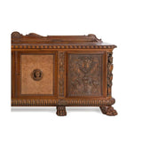 Sideboard, Massive, Renaissance Style, Walnut, Vintage, 1900's, 20th C - Old Europe Antique Home Furnishings