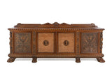 Sideboard, Massive, Renaissance Style, Walnut, Vintage, 1900's, 20th C - Old Europe Antique Home Furnishings