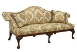 Sofa, George II Style, Mahogany, Camelback, Floral Pattern, Vintage / Antique!! - Old Europe Antique Home Furnishings