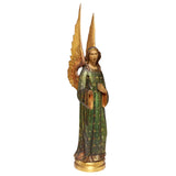 Angel, Spanish Renaissance Style, Carved, Winged, Gilt, Painted Vin. / Antique - Old Europe Antique Home Furnishings