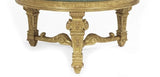 Table, Italian Giltwood, Green Marble-Top Center Table, Vintage, 1900s, 20th C. - Old Europe Antique Home Furnishings