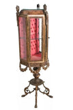 Vitrine, Display, French Rococo Brass, Bronze Mounts, On a Stand, Vintage, 1900! - Old Europe Antique Home Furnishings